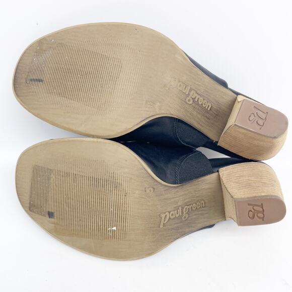 Paul Green Women's Raquel Slingback Heeled Sandals Black Size UK 5 US 7.5 - Picture 7 of 12